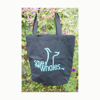 Organic Whale Tail Tote Bag