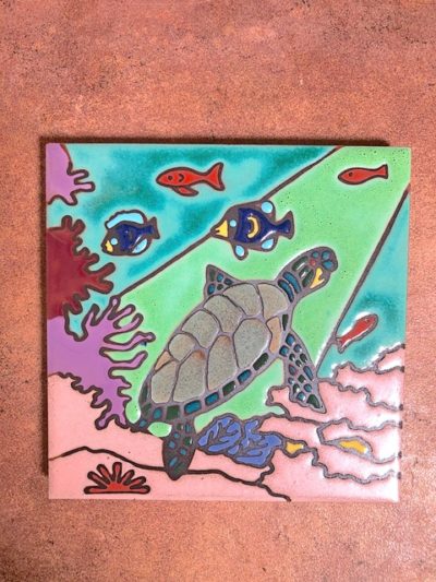 Sea Turtle Tile 6x6